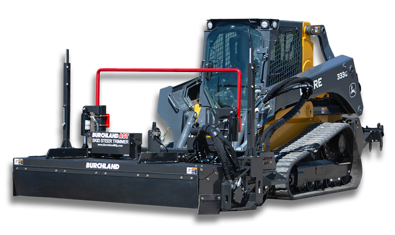 soil trimmer for skid steers