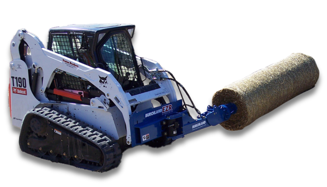 material roller skid steer attachments