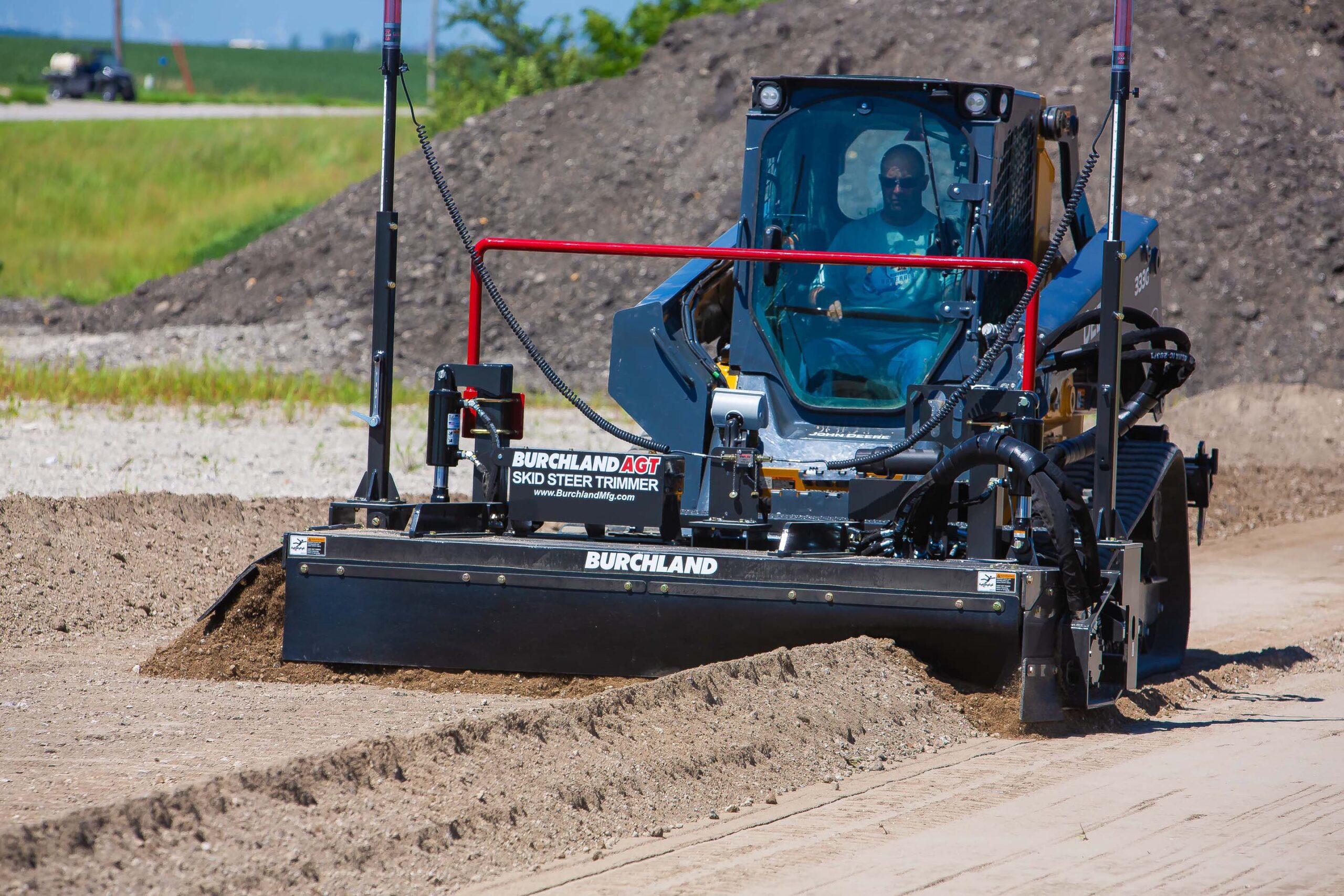 soil trimmer skid steer attachments