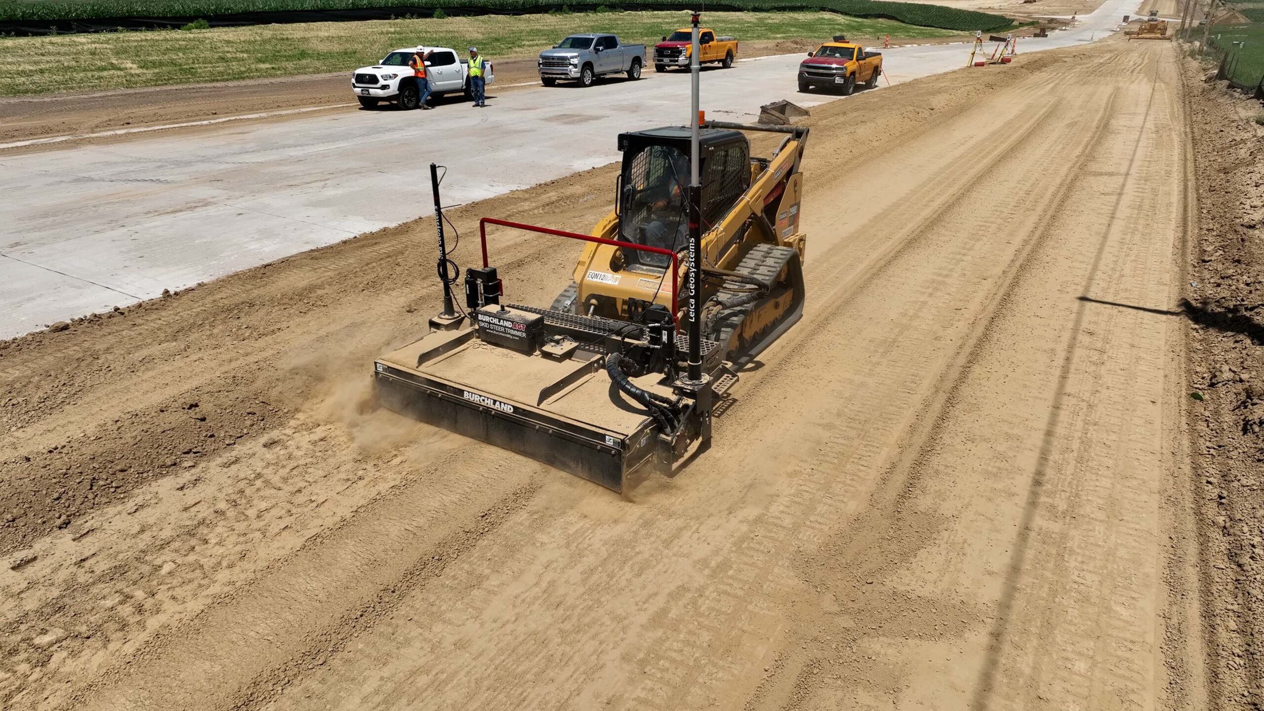 soil trimmer for construction