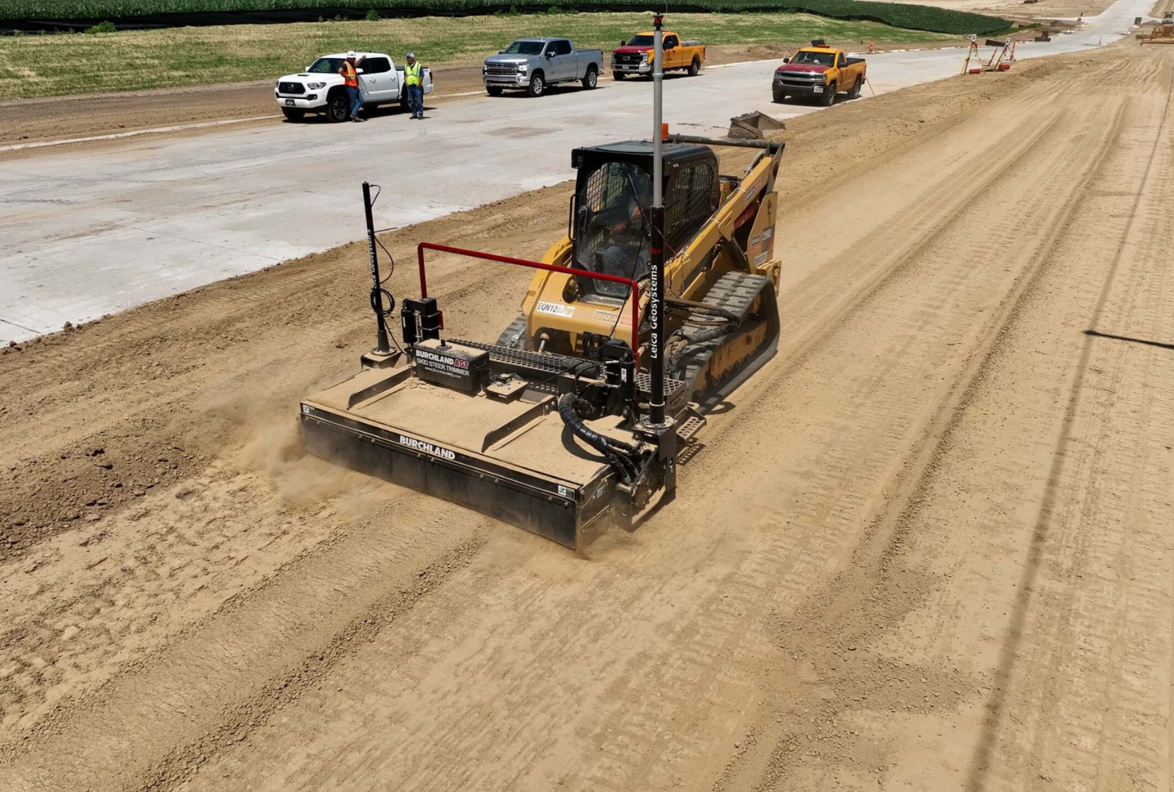 soil trimmer for construction