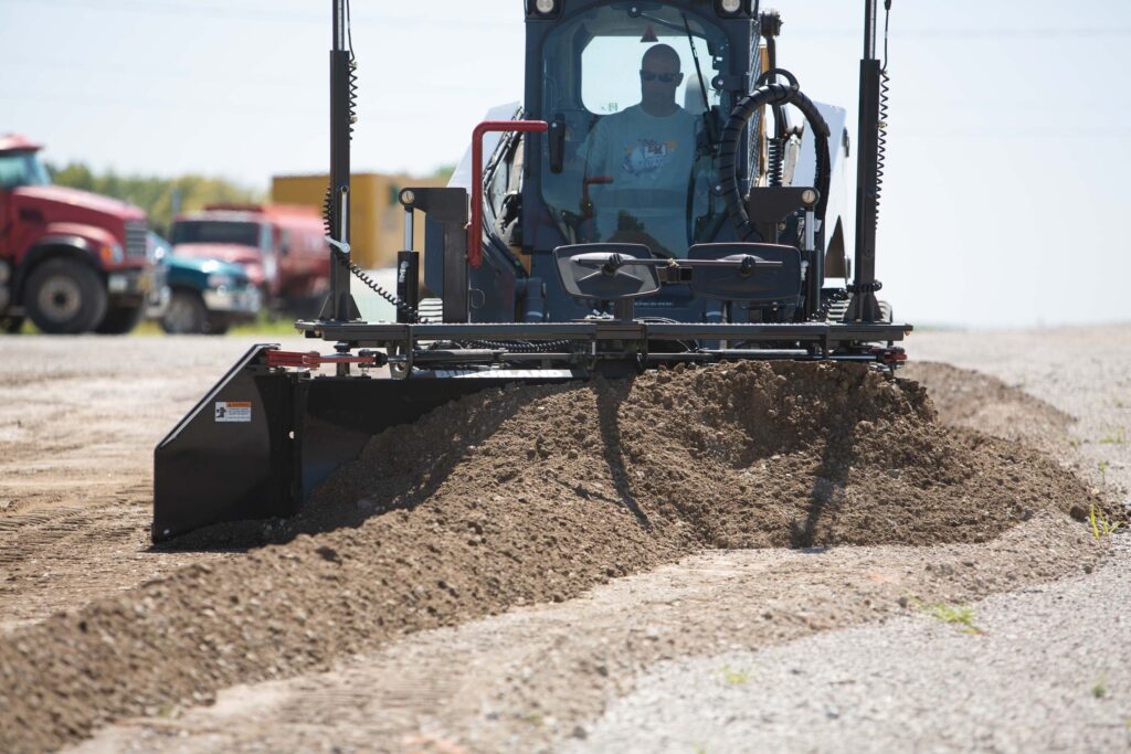 laser grader skid steer attachments
