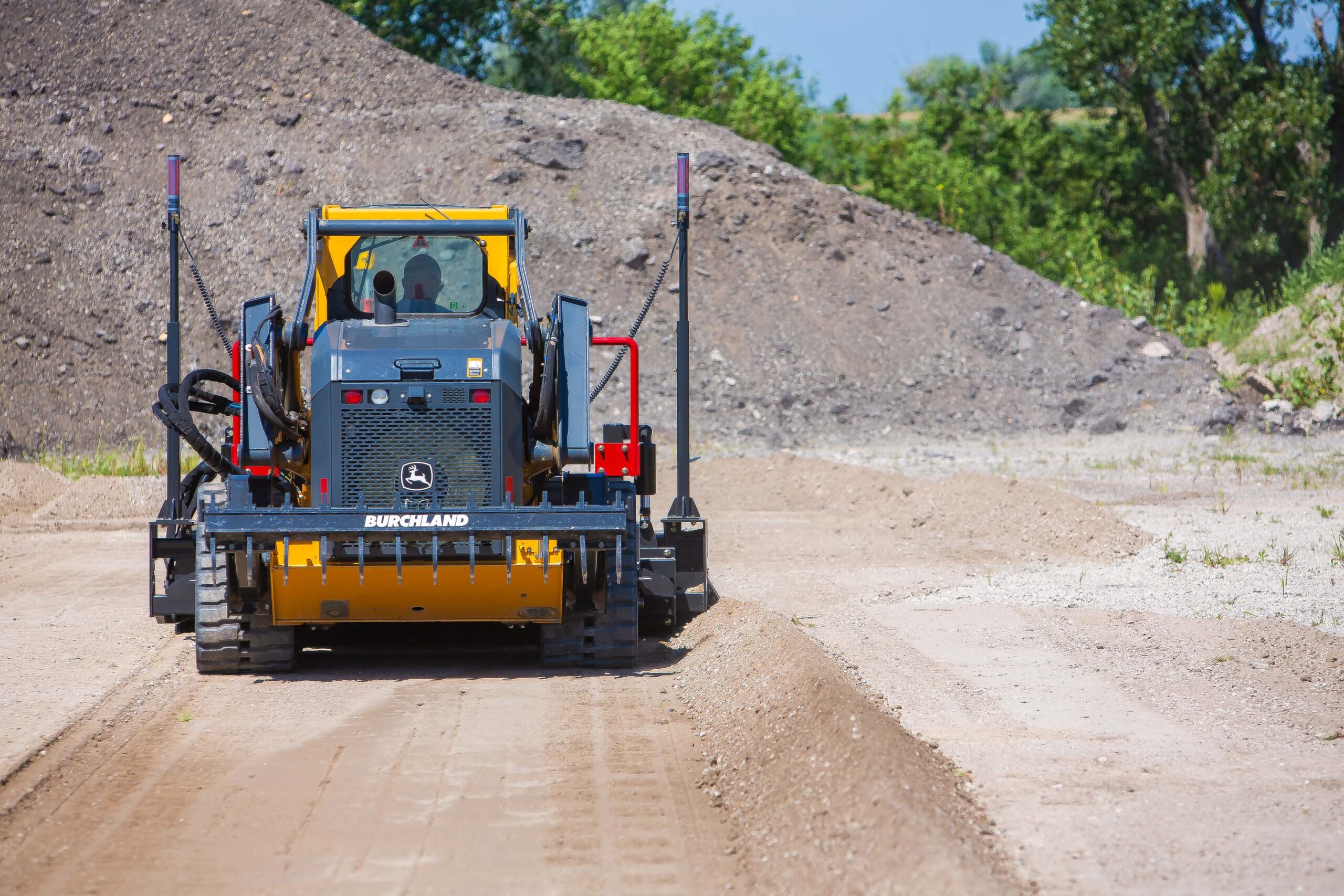 laser grader paving