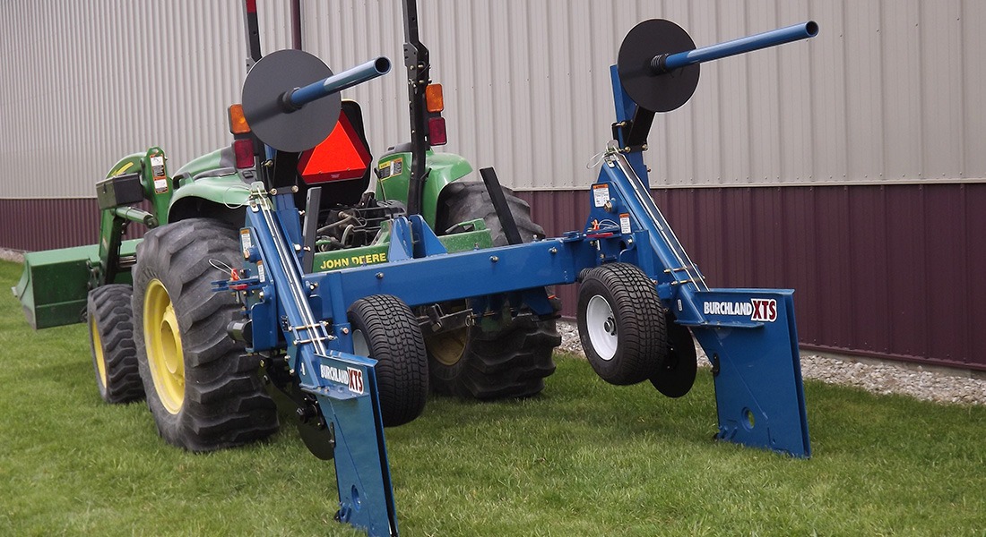 xts-dr double row weed barrier installer